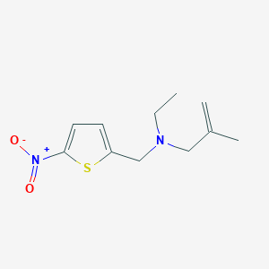 molecular formula C11H16N2O2S B5502920 N-ethyl-2-methyl-N-[(5-nitro-2-thienyl)methyl]-2-propen-1-amine 