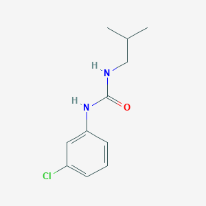 molecular formula C11H15ClN2O B5502959 N-(3-chlorophenyl)-N'-isobutylurea 