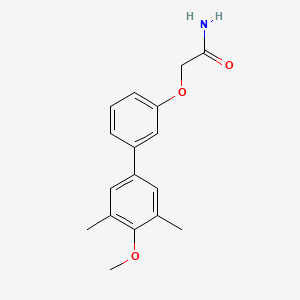molecular formula C17H19NO3 B5502994 2-[(4'-methoxy-3',5'-dimethylbiphenyl-3-yl)oxy]acetamide 