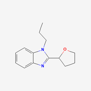 molecular formula C14H18N2O B5503025 1-propyl-2-(tetrahydrofuran-2-yl)-1H-benzimidazole 