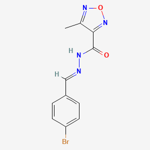 N'-(4-bromobenzylidene)-4-methyl-1,2,5-oxadiazole-3-carbohydrazide