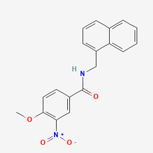 molecular formula C19H16N2O4 B5503050 4-methoxy-N-(1-naphthylmethyl)-3-nitrobenzamide 