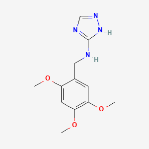 molecular formula C12H16N4O3 B5503104 N-(2,4,5-三甲氧基苄基)-1H-1,2,4-三唑-3-胺 