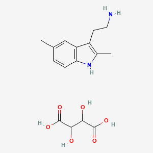 [2-(2,5-dimethyl-1H-indol-3-yl)ethyl]amine 2,3-dihydroxysuccinate (salt)
