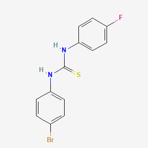 molecular formula C13H10BrFN2S B5503353 N-(4-bromophenyl)-N'-(4-fluorophenyl)thiourea CAS No. 370-23-0