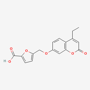 5-{[(4-ethyl-2-oxo-2H-chromen-7-yl)oxy]methyl}-2-furoic acid