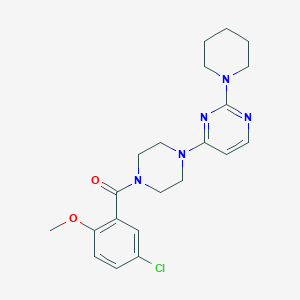 4-[4-(5-chloro-2-methoxybenzoyl)-1-piperazinyl]-2-(1-piperidinyl)pyrimidine