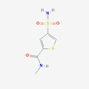 molecular formula C6H8N2O3S2 B5503431 4-(aminosulfonyl)-N-methyl-2-thiophenecarboxamide 