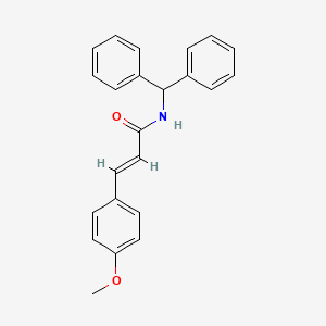 N-(diphenylmethyl)-3-(4-methoxyphenyl)acrylamide