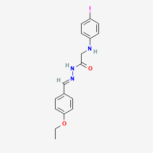molecular formula C17H18IN3O2 B5503459 N'-(4-ethoxybenzylidene)-2-[(4-iodophenyl)amino]acetohydrazide 
