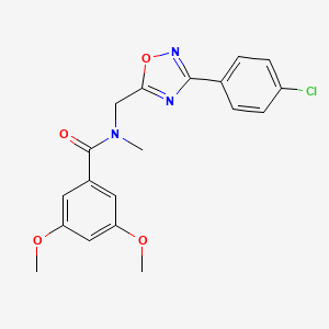 N-{[3-(4-chlorophenyl)-1,2,4-oxadiazol-5-yl]methyl}-3,5-dimethoxy-N-methylbenzamide