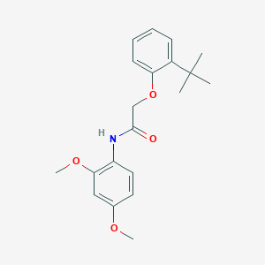 molecular formula C20H25NO4 B5503639 2-(2-tert-butylphenoxy)-N-(2,4-dimethoxyphenyl)acetamide 