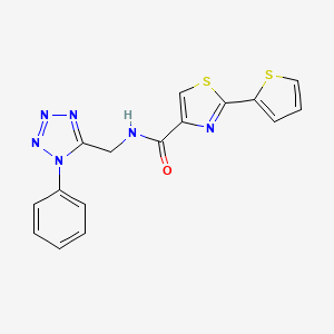 N-[(1-phenyl-1H-tetrazol-5-yl)methyl]-2-(2-thienyl)-1,3-thiazole-4-carboxamide