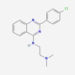 N'-[2-(4-chlorophenyl)-4-quinazolinyl]-N,N-dimethyl-1,2-ethanediamine