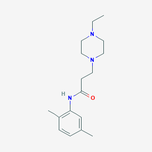 N-(2,5-dimethylphenyl)-3-(4-ethyl-1-piperazinyl)propanamide