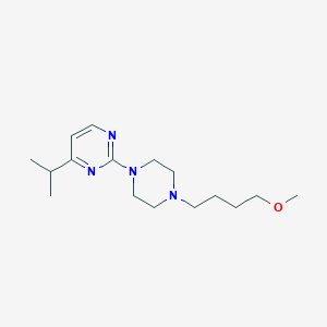 molecular formula C16H28N4O B5503687 4-isopropyl-2-[4-(4-methoxybutyl)piperazin-1-yl]pyrimidine 