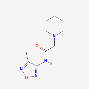 N-(4-methyl-1,2,5-oxadiazol-3-yl)-2-(1-piperidinyl)acetamide