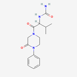 N-{2-methyl-1-[(3-oxo-4-phenyl-1-piperazinyl)carbonyl]propyl}urea