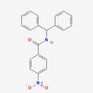 molecular formula C20H16N2O3 B5503738 N-(二苯甲基)-4-硝基苯甲酰胺 CAS No. 88229-34-9