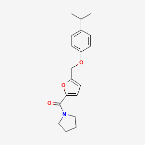 1-{5-[(4-isopropylphenoxy)methyl]-2-furoyl}pyrrolidine