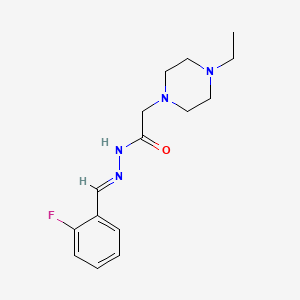 2-(4-ethyl-1-piperazinyl)-N'-(2-fluorobenzylidene)acetohydrazide