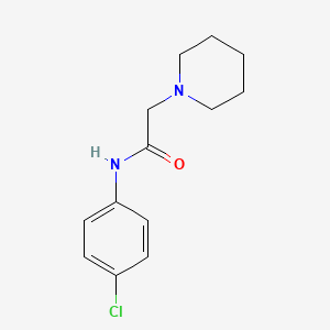 molecular formula C13H17ClN2O B5503776 N-(4-chlorophenyl)-2-(1-piperidinyl)acetamide CAS No. 27471-82-5