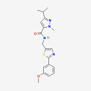 molecular formula C19H22N4O2S B5503809 3-isopropyl-N-{[2-(3-methoxyphenyl)-1,3-thiazol-5-yl]methyl}-1-methyl-1H-pyrazole-5-carboxamide 