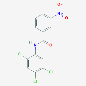 molecular formula C13H7Cl3N2O3 B5503918 3-硝基-N-(2,4,5-三氯苯基)苯甲酰胺 