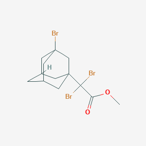 molecular formula C13H17Br3O2 B5503921 methyl dibromo(3-bromo-1-adamantyl)acetate 