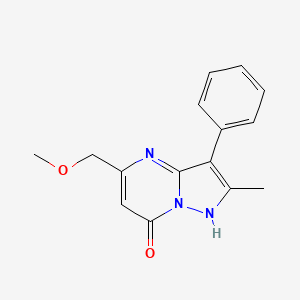 5-(methoxymethyl)-2-methyl-3-phenylpyrazolo[1,5-a]pyrimidin-7(4H)-one