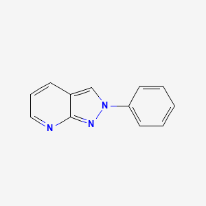molecular formula C12H9N3 B5503992 2-苯基-2H-吡唑并[3,4-b]吡啶 