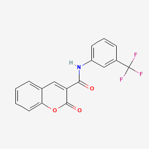 2-oxo-N-[3-(trifluoromethyl)phenyl]-2H-chromene-3-carboxamide