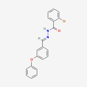 molecular formula C20H15BrN2O2 B5504010 2-bromo-N'-(3-phenoxybenzylidene)benzohydrazide 