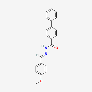 N'-(4-methoxybenzylidene)-4-biphenylcarbohydrazide