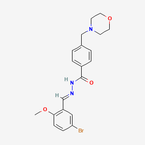 N'-(5-bromo-2-methoxybenzylidene)-4-(4-morpholinylmethyl)benzohydrazide