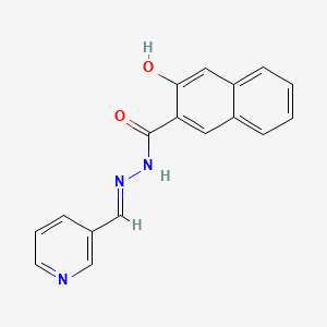 molecular formula C17H13N3O2 B5504064 3-hydroxy-N'-(3-pyridinylmethylene)-2-naphthohydrazide 