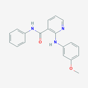 molecular formula C19H17N3O2 B5504099 2-[(3-methoxyphenyl)amino]-N-phenylnicotinamide 
