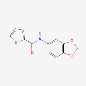 molecular formula C12H9NO4 B5504106 N-1,3-benzodioxol-5-yl-2-furamide CAS No. 5246-86-6