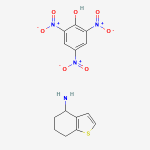 molecular formula C14H14N4O7S B5504156 2,4,6-trinitrophenol - 4,5,6,7-tetrahydro-1-benzothien-4-ylamine (1:1) 