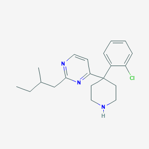 4-[4-(2-chlorophenyl)-4-piperidinyl]-2-(2-methylbutyl)pyrimidine hydrochloride