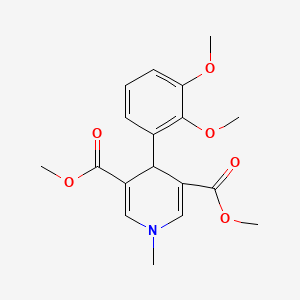 molecular formula C18H21NO6 B5504174 4-(2,3-二甲氧基苯基)-1-甲基-1,4-二氢-3,5-吡啶二甲酸二甲酯 