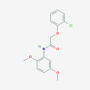 molecular formula C16H16ClNO4 B5504175 2-(2-氯苯氧基)-N-(2,5-二甲氧基苯基)乙酰胺 