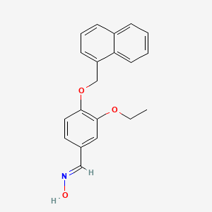 molecular formula C20H19NO3 B5504222 3-ethoxy-4-(1-naphthylmethoxy)benzaldehyde oxime 