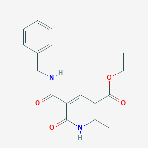ethyl 5-[(benzylamino)carbonyl]-2-methyl-6-oxo-1,6-dihydro-3-pyridinecarboxylate