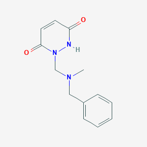 molecular formula C13H15N3O2 B5504319 2-{[benzyl(methyl)amino]methyl}-6-hydroxy-3(2H)-pyridazinone 