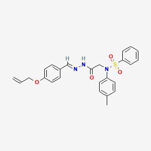 N-(2-{2-[4-(allyloxy)benzylidene]hydrazino}-2-oxoethyl)-N-(4-methylphenyl)benzenesulfonamide