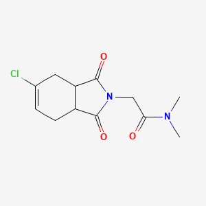 molecular formula C12H15ClN2O3 B5504335 2-(5-chloro-1,3-dioxo-1,3,3a,4,7,7a-hexahydro-2H-isoindol-2-yl)-N,N-dimethylacetamide CAS No. 5647-19-8
