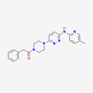 N-(5-methyl-2-pyridinyl)-6-[4-(phenylacetyl)-1-piperazinyl]-3-pyridazinamine