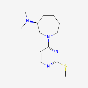 molecular formula C13H22N4S B5504356 (3S)-N,N-dimethyl-1-[2-(methylthio)pyrimidin-4-yl]azepan-3-amine 