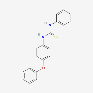 molecular formula C19H16N2OS B5504395 N-(4-phenoxyphenyl)-N'-phenylthiourea 